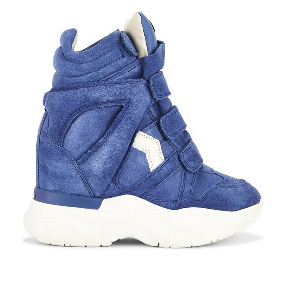 Isabel Marant BALSKEE Suede High Top Wedge Sneaker Ankle Bootie Boots - Picture 1 of 16